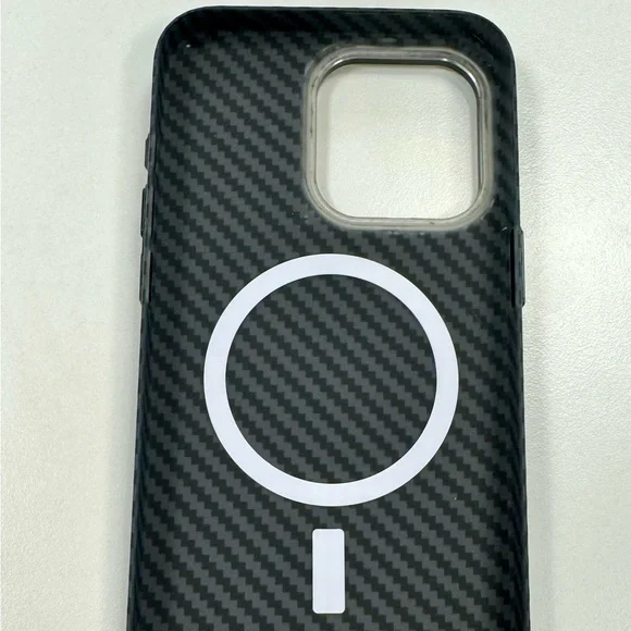 Reborn carbon fiber IPhone 15 Pro Max case with MagSafe and glass camera… - Picture 2 of 4